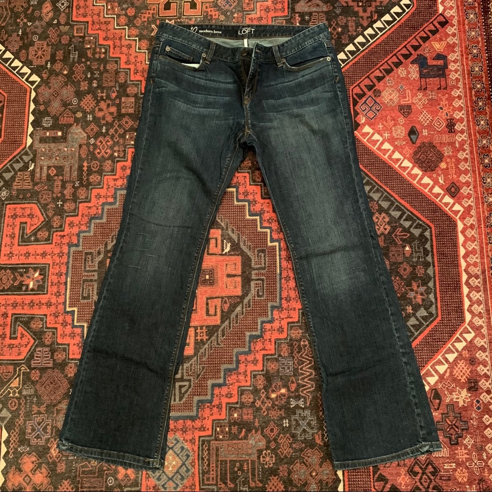 LOFT modern bootcut jeans